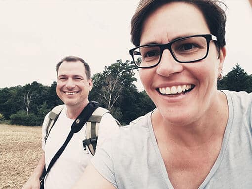 Wir Zwei beim Wandern