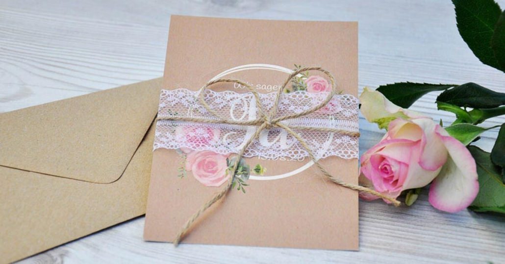 Hochzeitspapeterie - Save the Date Karte