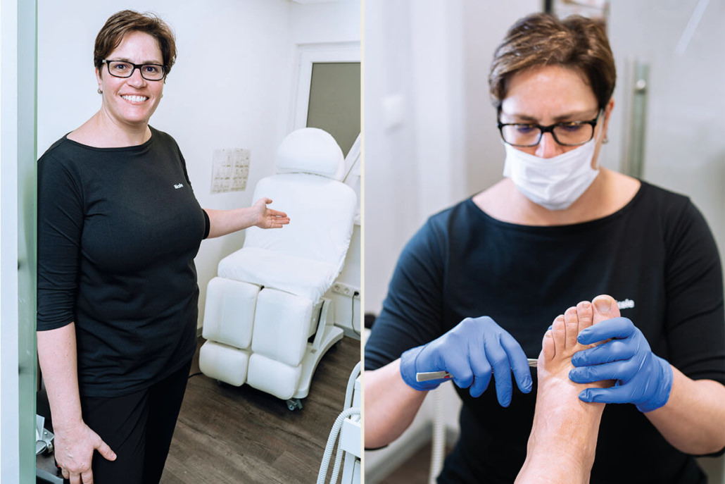 Medizinische Fußpflegerin Nicole Stein im Haarstudio Bianka Diehl in Großseelheim bei Kirchhain