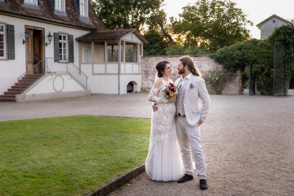 Brautpaar auf dem Anwesen Jagdschloss Mönchbruch