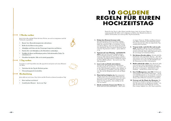 Hochzeitsguide - Zeitlos - Vorschau - Goldene Regeln
